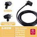 Float Switch with 10ft Cable - Ideal for Sump Pumps, Water Tanks, Sewage Pools, and More - 16 Amp Maximum Pump Run Current, IP68 Waterproof