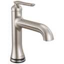 Delta Bonacci Touchless Bathroom Faucet 1-Hole with Touch On Technology, Brushed Nickel Single Hole Bathroom Sink Faucet, Metal Push-Pop Drain, Lumicoat Stainless 545T-SS-PR-DST