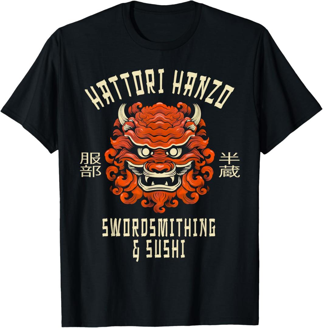 Sword And Sushi T-Shirt (Small, Black)