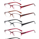 NORPERWIS 6 Pack Ladies Reading Glasses for Women Blue Light Blocking Spring Hinge Fashion Eyeglasses Readers for Women (Mix Color, 1.75)