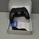 CHEREEKI Wireless Controller for PS4 with Hall Effect Joystick 2 Macro Buttons Vibration Feedback Motion Sensor 1000 mAh Battery Touchpad 3.5mm Headphone Jack Black