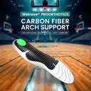 Carbon Fiber Insoles Performance Sports Insoles for Running, Basketball, Athletics Extra Shock Absorption Cloud Light Weight Arch Support Orthotic Inserts - XL-M: 10-11