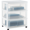 Iris Wide 3-Drawer Storage Cart