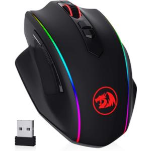 Redragon M686 Wireless Gaming Mouse, 16000 DPI Wired/Wireless Gamer Mouse with Professional Sensor, 45-Hour Reliable Power Capacity, Customizable Macro and RGB Backlight for PC/Mac/Laptop