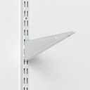 ClosetMaid 2854 ShelfTrack Locking Shelf Bracket for 16 in. Deep Wire Shelving, for Adjustable Closet Systems, 1-Pack, White