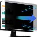 Computer Privacy Screen Protector for 20, 20.2, 21.5, 21.6, 22 Inches - 16:9 / 16:10 Aspect Ratio Monitor Anti Blue Light Widescreen Filter Hanging Type Easy Installation Shield for Desktop Computer