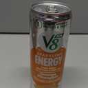 V8 +Energy Sparkling Orange Pineapple Juice Energy Drink, 11.5 fl oz Can (12 Pack), Best By: FEB 21, 2027