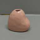 baby pink ceramic vase set of 3 heart shape