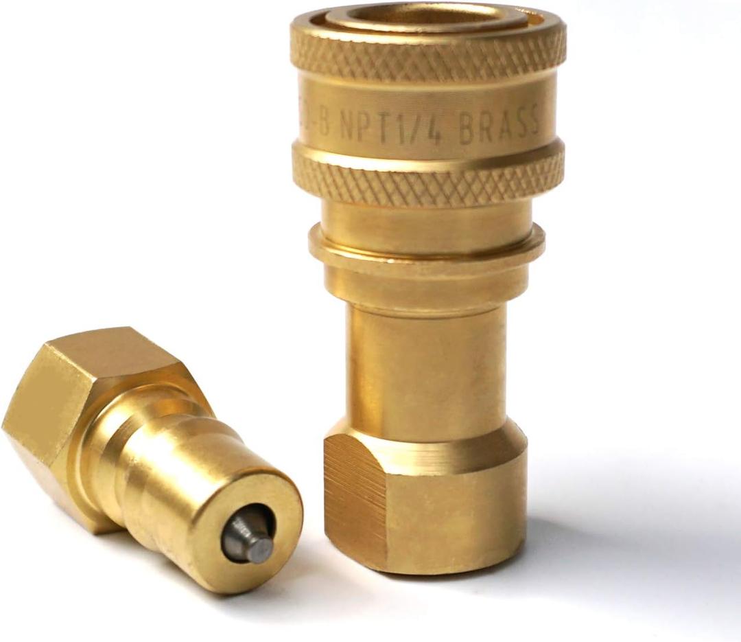 1/4" NPT Thread ISO B Carpet Extractor Brass Quick Connector Coupler