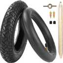 10x2 Scooter Tire 54-152 10" Tyre + 45 Inner Tube Inflatable Tire for Folding Electric Bicycle Smart Self Balancing 2-wheel Scooter Explosion-Proof Thicker Rubber