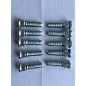 10 PCS Serrated Wheel Stud Bolts 610-378 M12-1.25 * 42mm, 14.35mm Knurl Replacement for Infiniti Nissan Suzuki and More 43222-70T00; 43222-21B00