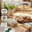 4 x COMELY Cookie Bags with Seal: Self Adhesive Cellophane Bags with Stickers, 4x4 Food Grade Bakery Supplies, 200 Pack Dessert Packaging, Airtight Moisture Protection for Snacks, 1 Sec Fast Packing