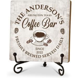 2 x Funny Office Desk Decor, Coffee Bar Accessories, Coffee Bar Wooden Sign, Birthday Christmas Inspirational Gifts for Women Men Family Friends, Cute Cool Desk Accessories for Home Office-D14 2 x Funny Office Desk Decor, Coffee Bar Accessories, Coffee Bar Wooden Sign, Birthday Christmas Inspirational Gifts for Women Men Family Friends, Cute Cool Desk Accessories for Home Office-D14