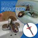 Seat and Spring Removal & Installation Tool Compatible with Delta Faucet (Tool for Easy Disassembly and Installation of Delta Single Handle Faucet Valve Seat and Spring)