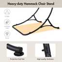 ANOW Heavy Duty Hammock Chair Swing Stand Only, Hanging Chair Stand for Outside, Max 400 Lbs, Black