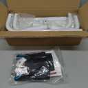 Jolitac Wedding Welcome Sign Holder, Adjustable Wedding Sign Stand Leather Hanging Straps & Design Bundle Heavy Duty Metal Easel Stand for Seating Charts, Bridal Showers, Birthday Party Displays (White)