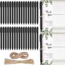 JIANTA 36 Sets Employee Appreciation Gifts Pens, Thank You Gifts Retractable Ballpoint Pen with Greeting Card, Team Inspirational Ballpoint Pen for Teacher Coworker Student Volunteer Nurse (Black)