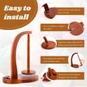 Yarn Holder for Crocheting, Wooden Yarn Holders for Knitting & Crocheting, Rotating Yarns Spinner for DIY Crafts, Magnetic Rotation Ball Holder Crochet Gift for Knitting Lovers