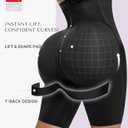 SHAPELLX Shapewear For Women Tummy Control High Waisted Body Shaper Shorts Butt Lifting Shapewear Higher Power Panties (Black, XL)