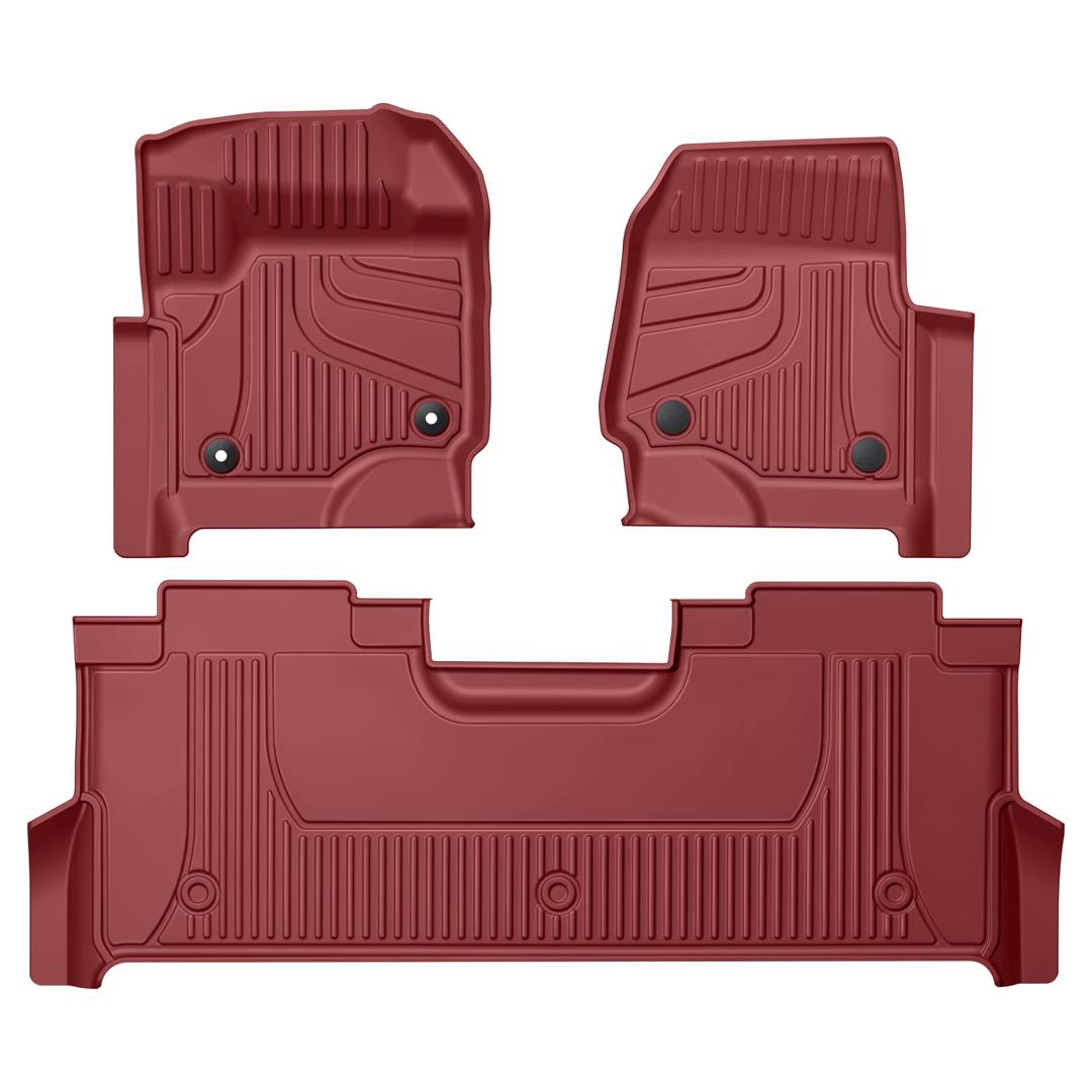 Floor Mats for 2017-2026 Ford F-250/F-350/F-450/F-550 SuperCrew Cab, Red