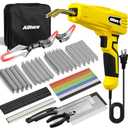 Allturn Plastic Welder, 2 in 1 Plastic Welding Kit, Hot Staples Weld Gun, Car Bumper Repair Kit for Most Plastics, Patent Number D970324(Yellow)