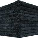 The Rag Company - Creature Edgeless Auto Detailing Towels (10-Pack) Professional 70/30 Blend, Dual-Pile Plush Microfiber, Buffing & Polishing, 420gsm, 16in x 16in, Black