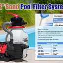 CIPU 12inch Sand Filter Pump System for Above Ground Pools, 1/3 HP Pool Pump with Timer and Filter Basket, 4-Way Multi-Port Valve for Seasonal Pool Filtration