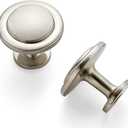 Ravinte 5 Pack Brushed Nickel Cabinet Pulls - 1-1/4 inch Kitchen Cabinet Knobs and Drawer Pulls for Dresser Drawers
