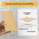 S SATC 1/4 Sheet Sandpaper 100PCS 40 Grit Aluminum Oxide Hook and Loop Sandpaper 5.5" x 4.5" for Palm Sander Wood Metal Plastic