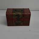 ELLDOO Vintage Treasure Chest Box, Pirate Keepsakes Box for Kids Gifts, Wooden Treasure Storage Box Decorative Box for Jewelry Pearl Trinkets, X-Large