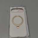 TORRAS Q3 Silicone 360 Spin for iPhone Air Case with Stand, Fit for MagSafe, Magnetic Ring Kickstand with Camera Control, Liquid Silicone Rubber Soft Phone Case for iPhone 17 Air 6.5'', Light Ivory