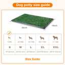 LOOBANI Dog Grass Pad with Tray - Dog Litter Box - Indoor Potty for Apartment and Patio Training - with 2 Packs Grass Pee Pads for Replacement, 1620 Inch