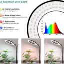 LBW 10.2in Grow Lights for Indoor Plants Full Spectrum with Stand, Floor Plant Growing Lamp for Large Plants, Auto ON/Off Timer 4/8/12H, 4 Dimmable Levels, 68in Adjustable Height
