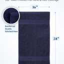 LANE LINEN Hand Towels for Bathroom - 4 Pack (16" x 28") - 100% Cotton Hand & Face Towels - Durable, Lightweight & Quick Dry - Affordable Bathroom Hand Towel, Everyday Essential for Dorm Rooms - Navy
