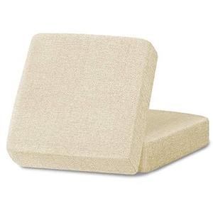 Linen Couch Cushion Covers, Sofa Cover Sofa Furniture Protector Slipcover with Bottom Tie rope, Soft Non-Slip Non-Wrinkle Non-Sticky Suitable for Chair Bench Settee Seat Loveseat Champagne 2 Pieces