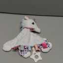 Baby Security Blanket  Ultra-Soft Lovey Blanket for Newborns & Toddlers, Calming Snuggle Buddy with Adorable Animal Design  Machine Washable, Ideal (Unicorn-White)