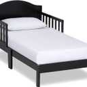 Dream On Me Sydney Toddler Bed, GREENGUARD Gold, Pinewood, Black, 53x29x28 Inch