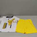 Boys Pajama Set 2 Piece - Mario, Sonic, Pokemon, Scooby Doo - Short Sleeve Top & Shorts Pajama Set - Kids & Toddler Pajamas (10)