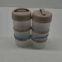 Termichy Stackable Formula Dispenser Portable Milk Powder Container, 2 Pack, Warm Grey