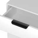 goldenwarm 10 Pack 3 Inch Finger Pulls Black Cabinet Edge Pulls Black Edge Tab Drawer Handles Aluminum Alloy Cabinet Hardware for Kitchen Cupboard