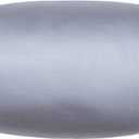 Squish Bean Bed Microbead Pillow Bolster Tube Body Pillow Smooth Cool Touch Fabric Neck & Back Support Throw Travel Pillow Fun Colors (Dark Gray)