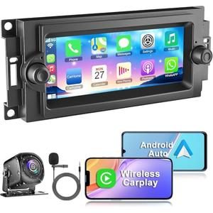 Amazon.com: 4GB + 64GB CarPlay ScreenCar Radio Stereo for Dodge Ram 1500/2500/3500 (2006-2008), Dodge Durango (2005-2008), Chrysler 300 Touring/300C/300M (2005-2007), Jeep Grand Cherokee (2005-2009) : Electronics