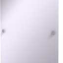 Allied Brass Dottingham Collection Rectangular Frameless Rail Mounted Wall Mirror, Polished Chrome
