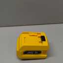 220W Power Inverter Compatible with Dewalt 20V Battery, DC 20V to AC 110V Inverter, Portable Power Station Generator with 1 AC Outlet, 2 USB Ports & 1 TypeC Fast Charging, 400LM LED Work Light