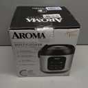 AROMA Digital Rice Cooker, 4-Cup (Uncooked) / 8-Cup (Cooked), Steamer, Multicooker, Slow Cooker, Oatmeal Cooker, Auto Keep Warm, 2 Qt, Stainless Steel Exterior