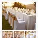 VEVOR Chair Covers, Polyester Spandex Chair Cover, Stretch Slipcovers for Wedding Party Dining Banquet Flat-Front Chair Covers (White-c-XL, 30PCS)