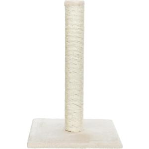 Trixie Parla Cat Scratching Post 24.4 Inch - Cat Scratcher with Soft Fabric Covering Base and Durable Sisal Rope - in Beige