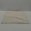 DEZENE 25x25 Euro Pillow Covers : 1 Pack Cozy Soft Velvet Oversized Couch Pillow Shams, Square Throw Pillow Cases for Living Room Sofa, Cream