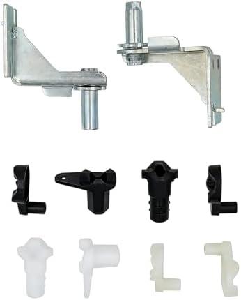 5303918455 Refrigerator Adjustable Door Hinges Kit Fit for Frigidaire Electrolux Refrigerators, for Left and Right Doors