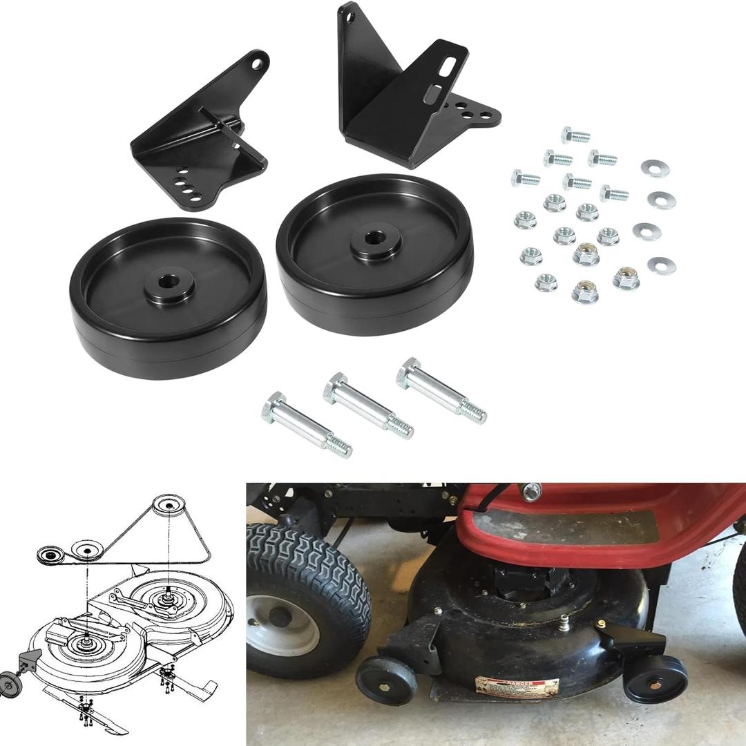 OEM-190-183 Deck Wheel Kit Fits for MTD Lawn Tractor 38-Inch and 42-Inch Decks 2009 and Prior